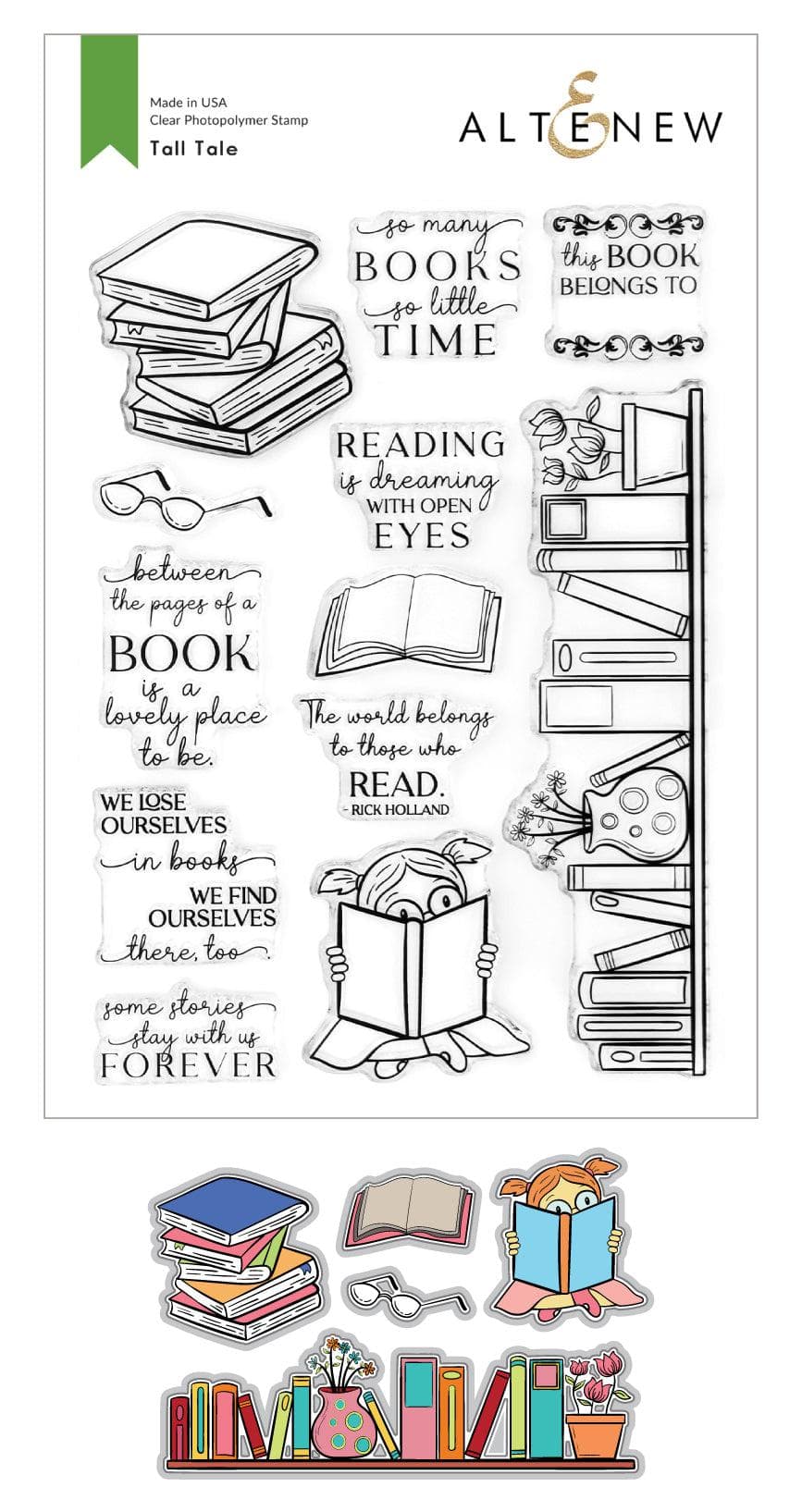 Altenew Stamp & Die Bundle Tall Tale Stamp & Die Bundle