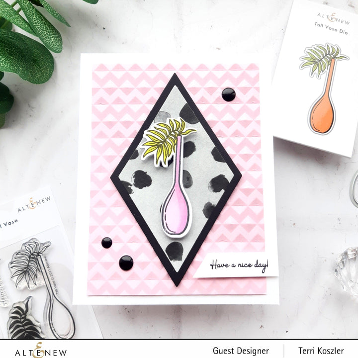 Altenew Stamp & Die Bundle Tall Vase Stamp & Die Bundle