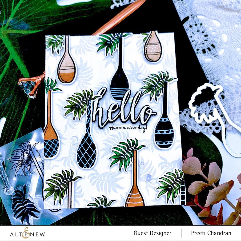 Altenew Stamp & Die Bundle Tall Vase Stamp & Die Bundle