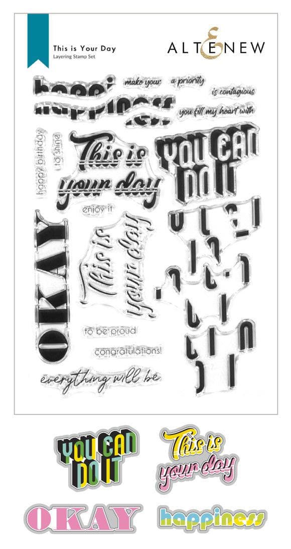 Altenew Stamp & Die Bundle This is Your Day Stamp & Die Bundle