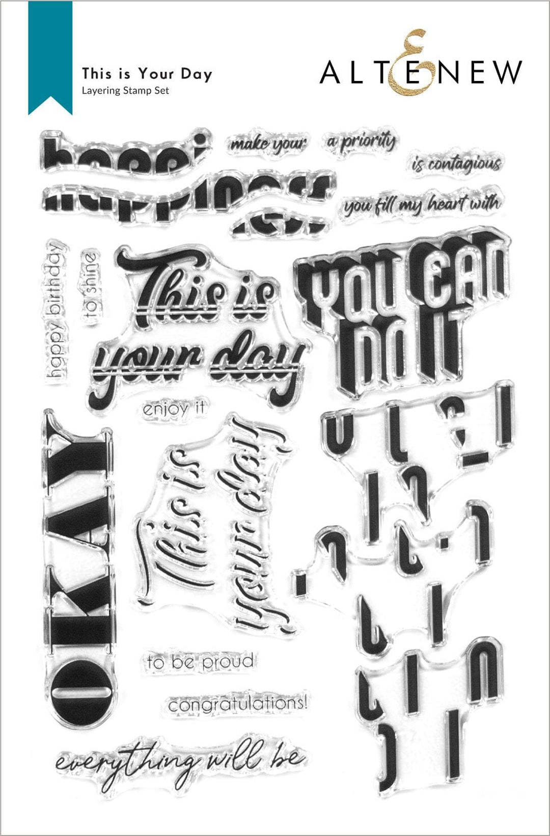 Altenew Stamp & Die Bundle This is Your Day Stamp & Die Bundle