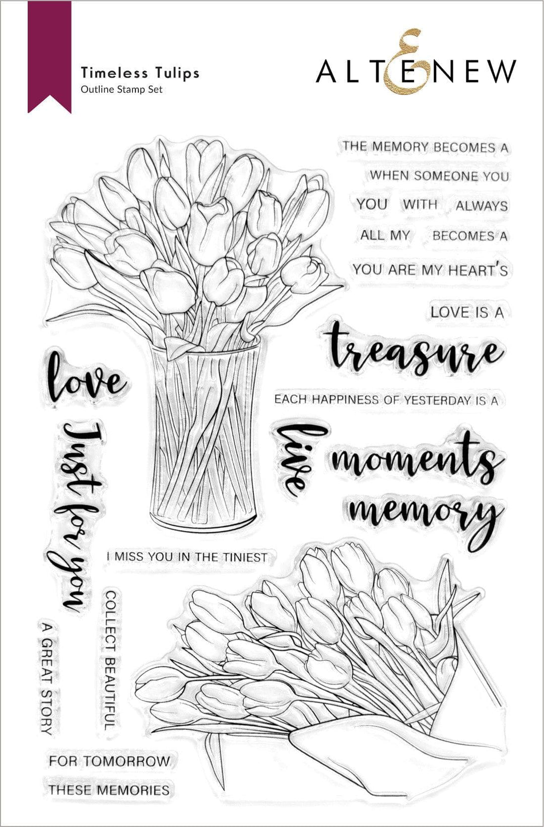 Altenew Stamp & Die Bundle Timeless Tulips Stamp & Die Bundle