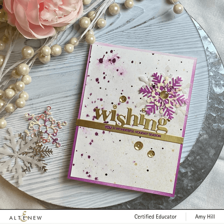 Altenew Stamp & Die Bundle Tiny Sentiments: Wishing Stamp & Die Bundle