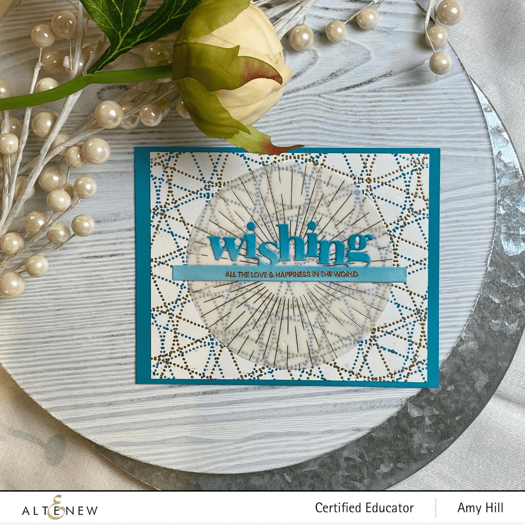 Altenew Stamp & Die Bundle Tiny Sentiments: Wishing Stamp & Die Bundle