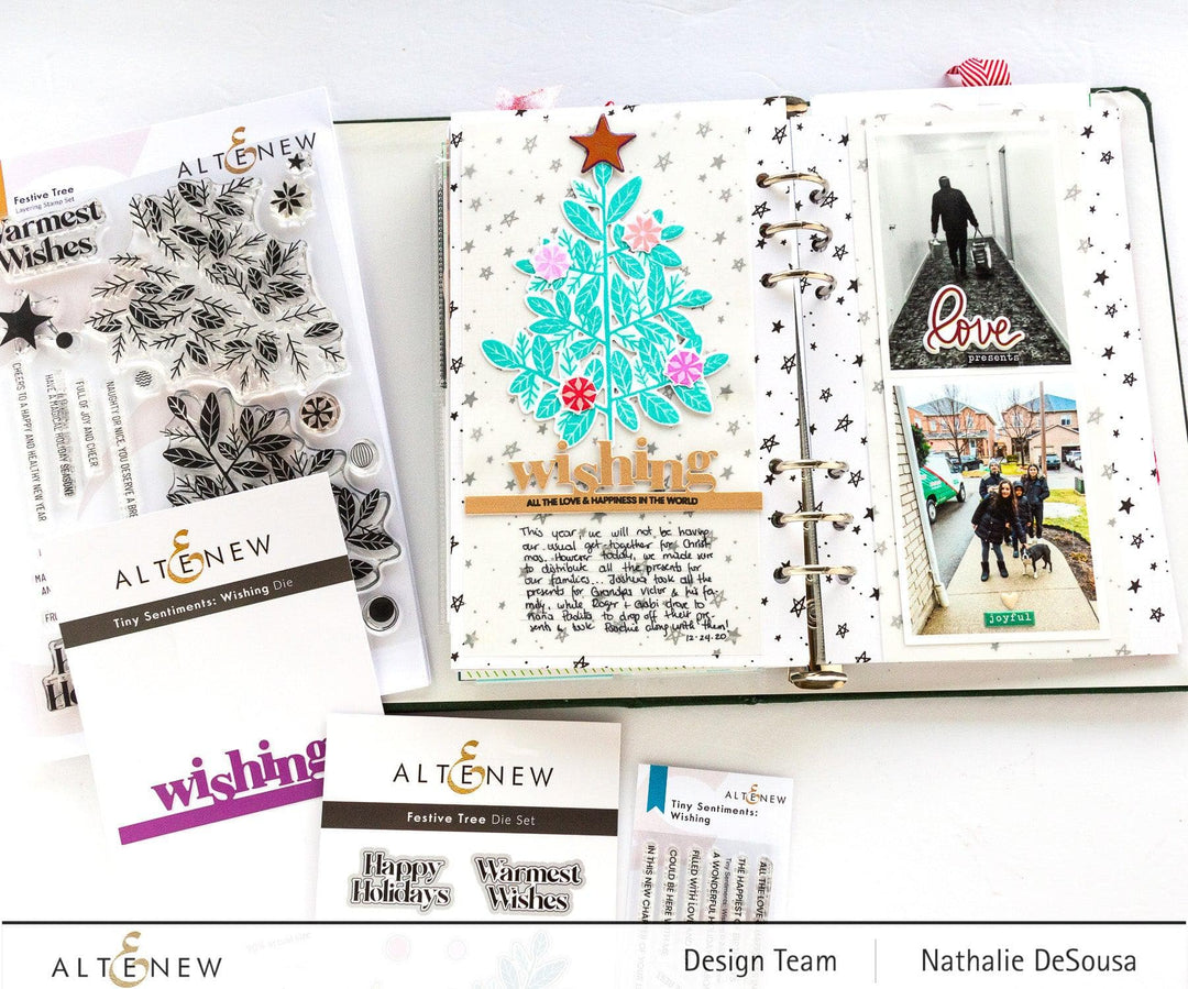 Altenew Stamp & Die Bundle Tiny Sentiments: Wishing Stamp & Die Bundle