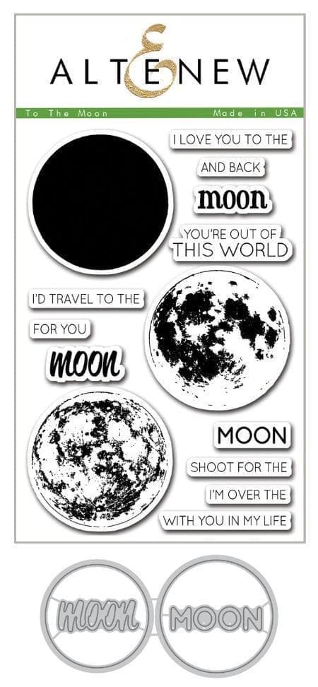 Altenew Stamp & Die Bundle To the Moon Stamp & Die Bundle