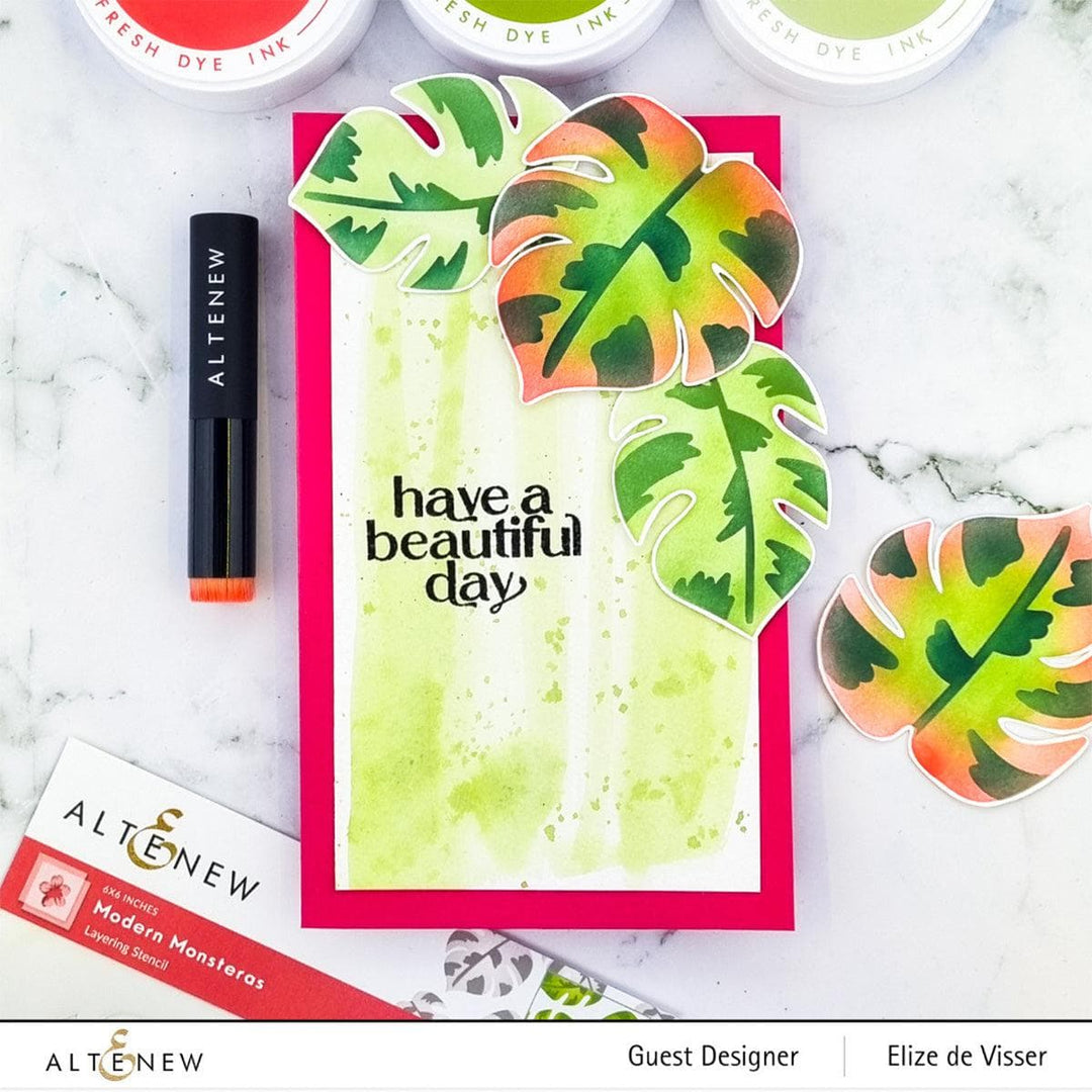 Altenew Stamp & Die & Stencil Bundle Tropical Blooms