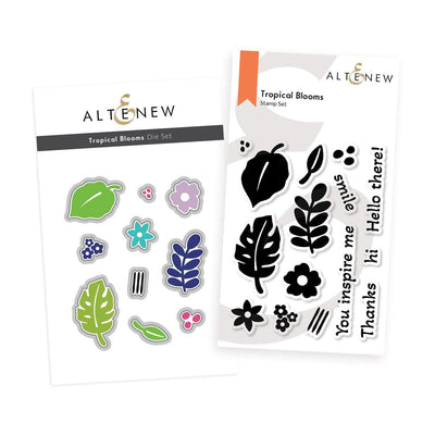 Altenew Stamp & Die & Stencil Bundle Tropical Blooms