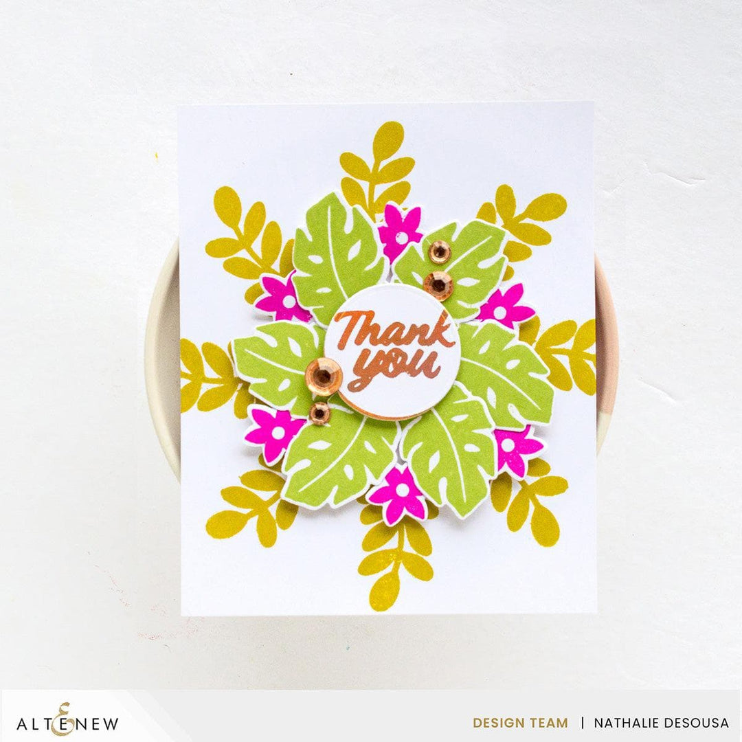 Altenew Stamp & Die & Stencil Bundle Tropical Blooms