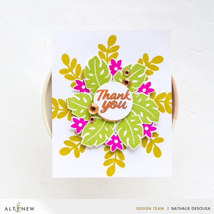 Altenew Stamp & Die & Stencil Bundle Tropical Blooms