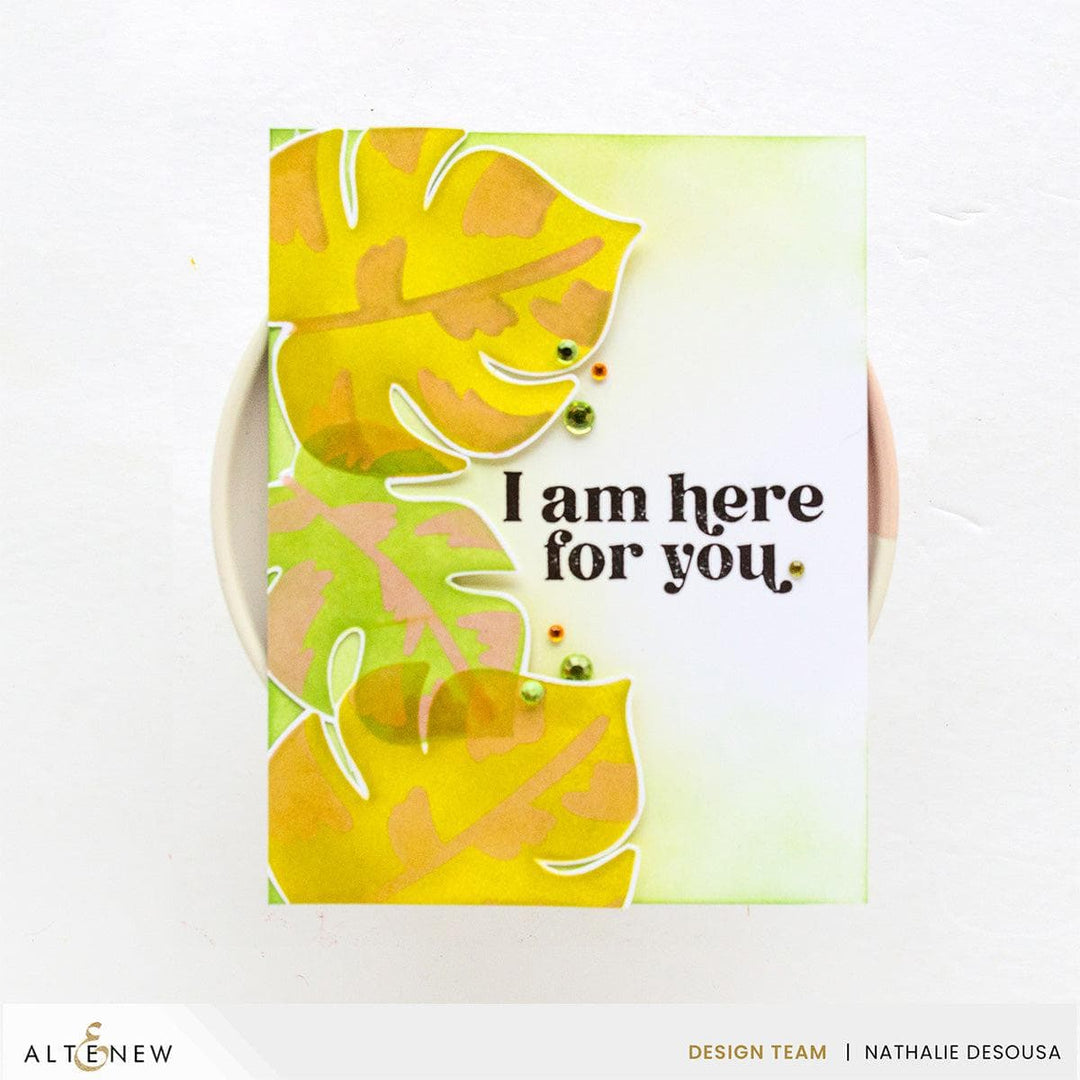 Altenew Stamp & Die & Stencil Bundle Tropical Blooms