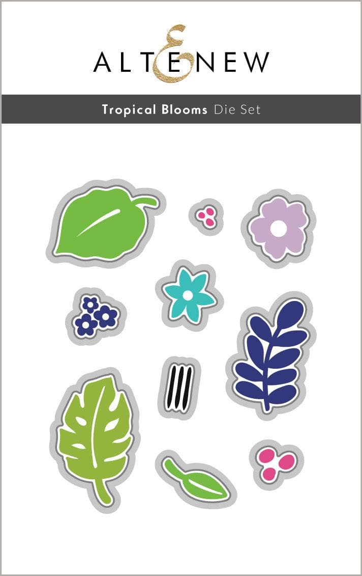 Altenew Stamp & Die Bundle Tropical Blooms