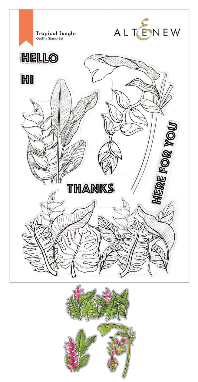 Altenew Stamp & Die Bundle Tropical Jungle Stamp & Die Bundle
