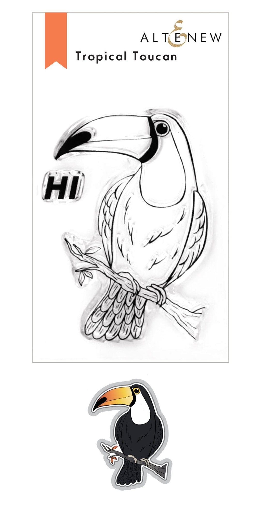 Altenew Stamp & Die Bundle Tropical Toucan Stamp & Die Bundle