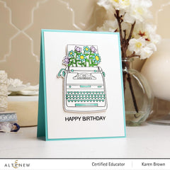 Altenew Stamp & Die Bundle Typewriter Flowers Stamp & Die Bundle