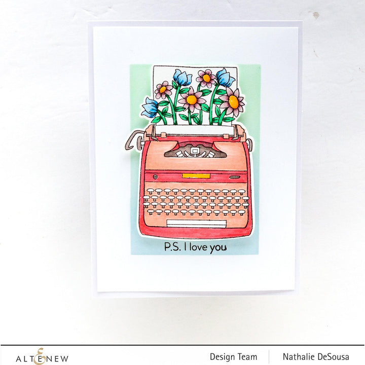 Altenew Stamp & Die Bundle Typewriter Flowers Stamp & Die Bundle