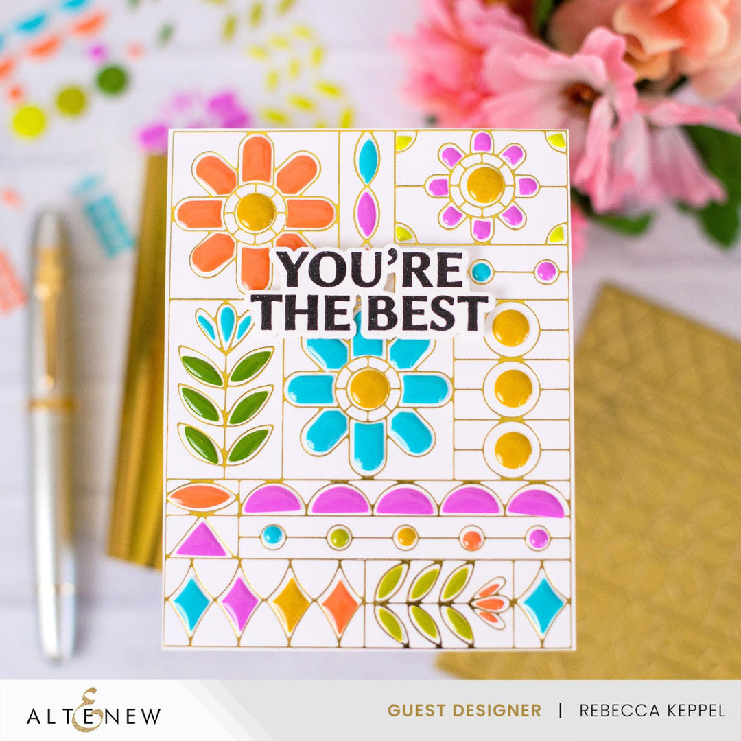 Altenew Stamp & Die Bundle Uplifting Sentiments
