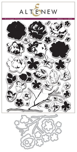 Altenew Stamp & Die Bundle Vintage Flowers Stamp & Die Bundle
