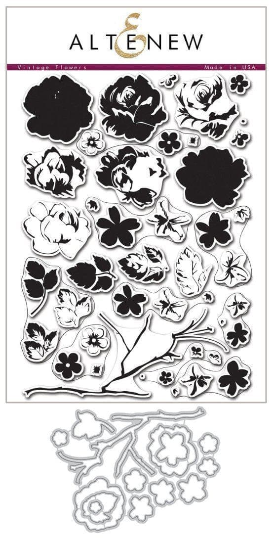 Altenew Stamp & Die Bundle Vintage Flowers Stamp & Die Bundle