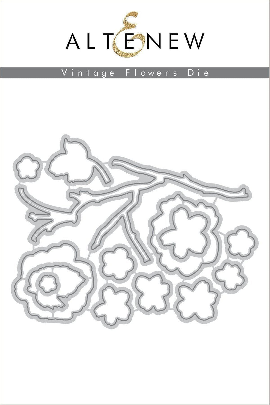 Altenew Stamp & Die Bundle Vintage Flowers Stamp & Die Bundle