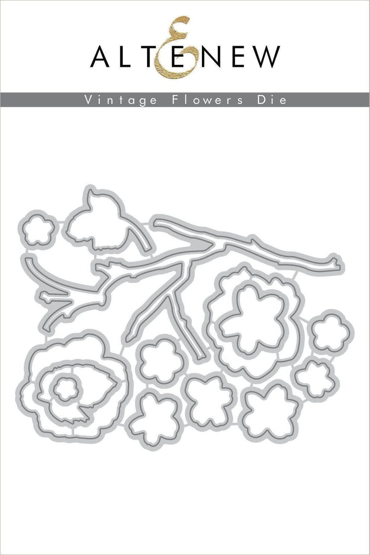 Altenew Stamp & Die Bundle Vintage Flowers Stamp & Die Bundle