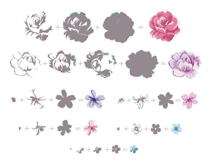 Altenew Stamp & Die Bundle Vintage Flowers Stamp & Die Bundle