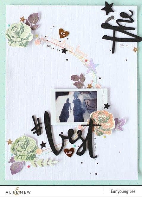 Altenew Stamp & Die Bundle Vintage Flowers Stamp & Die Bundle