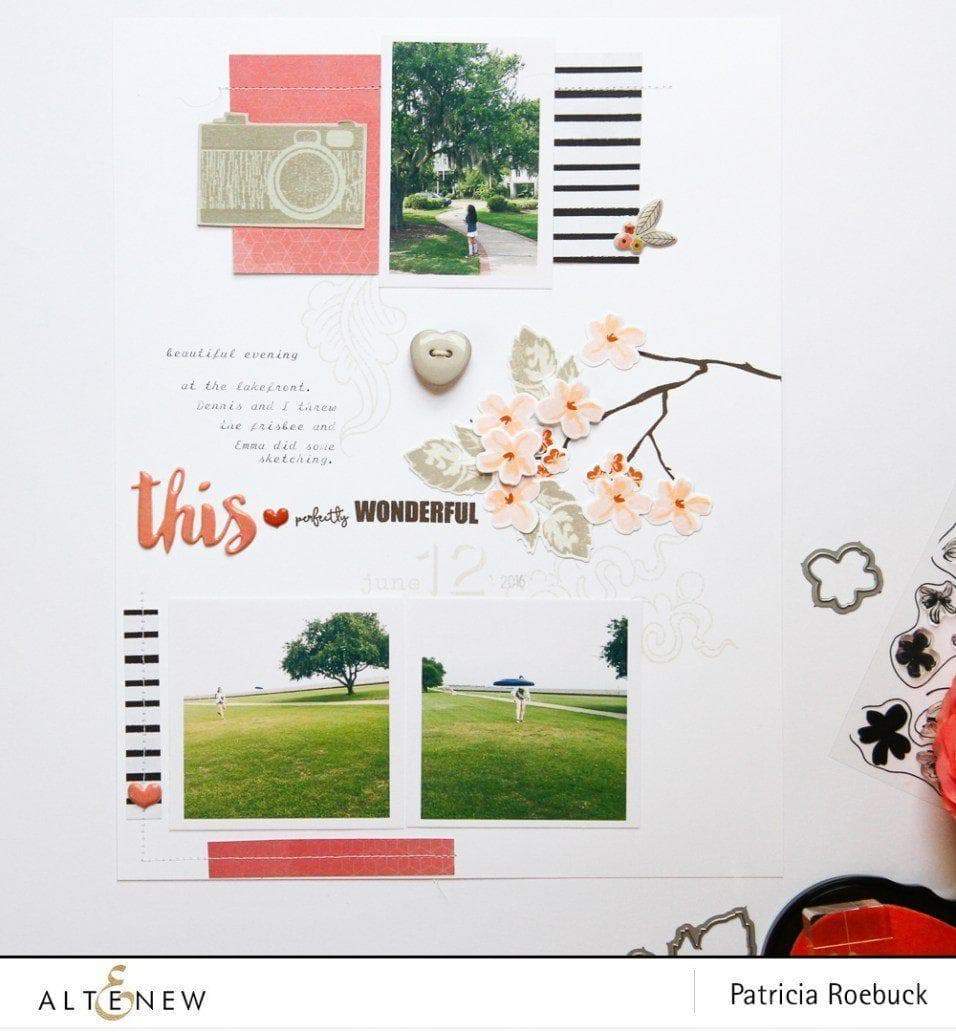 Altenew Stamp & Die Bundle Vintage Flowers Stamp & Die Bundle