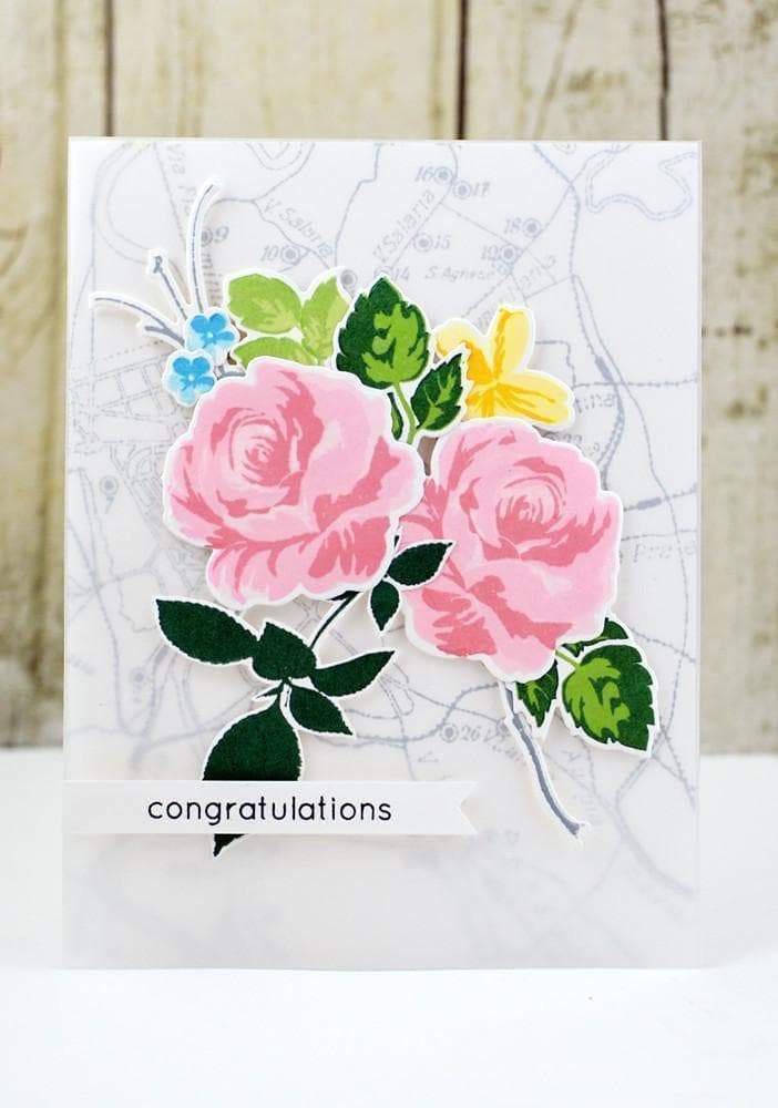 Altenew Stamp & Die Bundle Vintage Flowers Stamp & Die Bundle