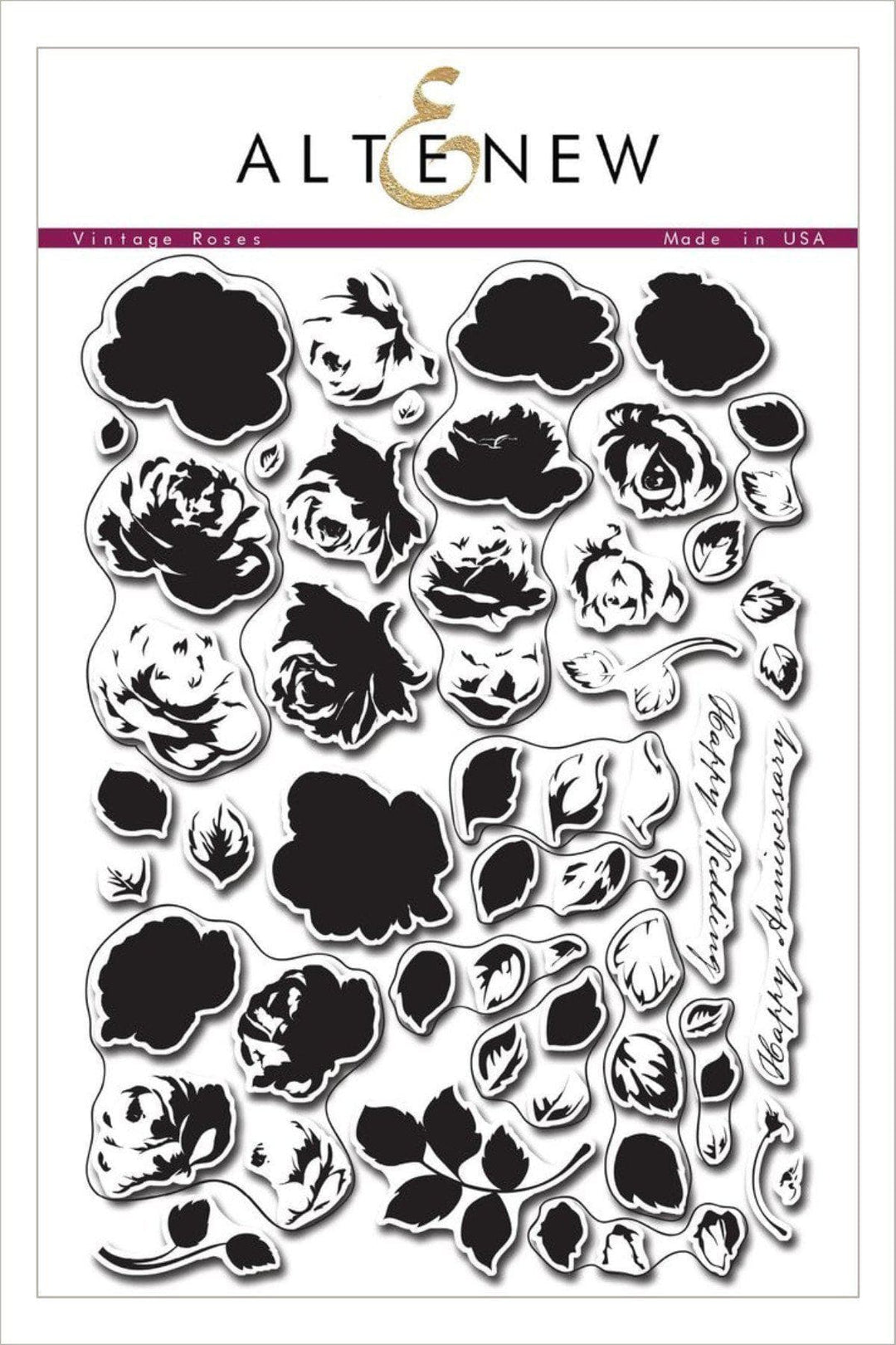 Altenew Stamp & Die Bundle Vintage Roses Stamp & Die Bundle