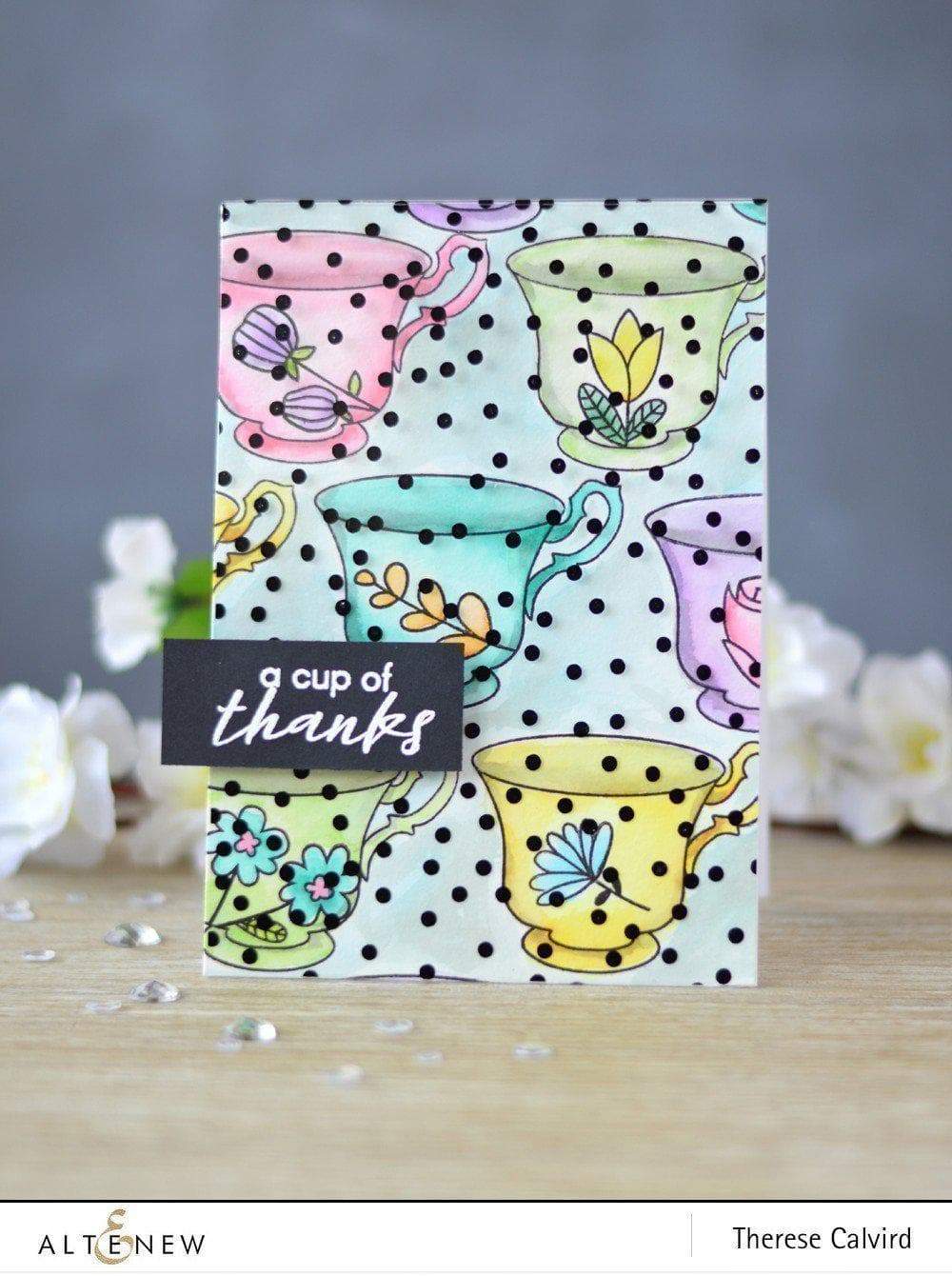 Altenew Stamp & Die Bundle Vintage Teacup Stamp & Die Bundle