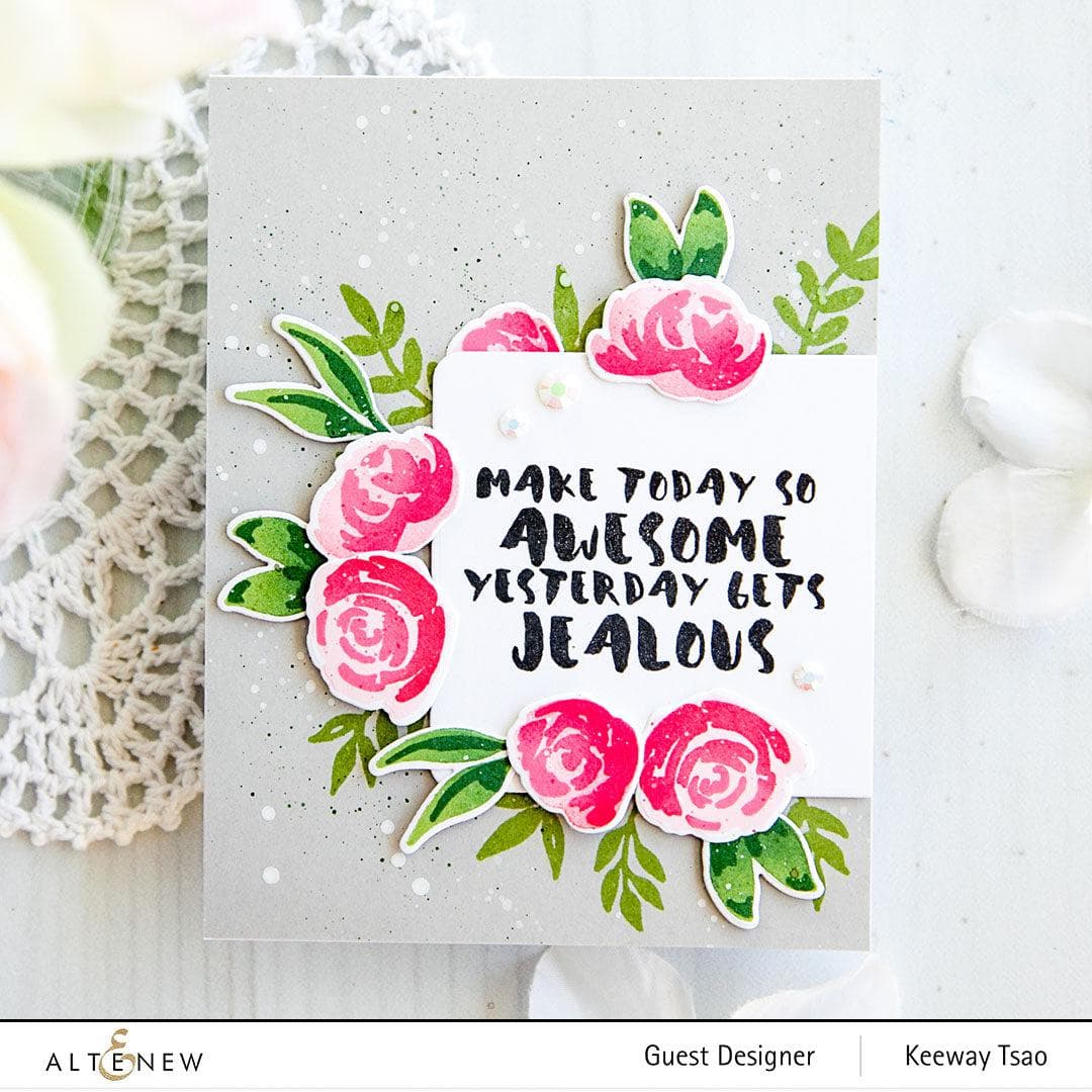 Altenew Stamp & Die Bundle Watercolor Blooms Stamp & Die Bundle