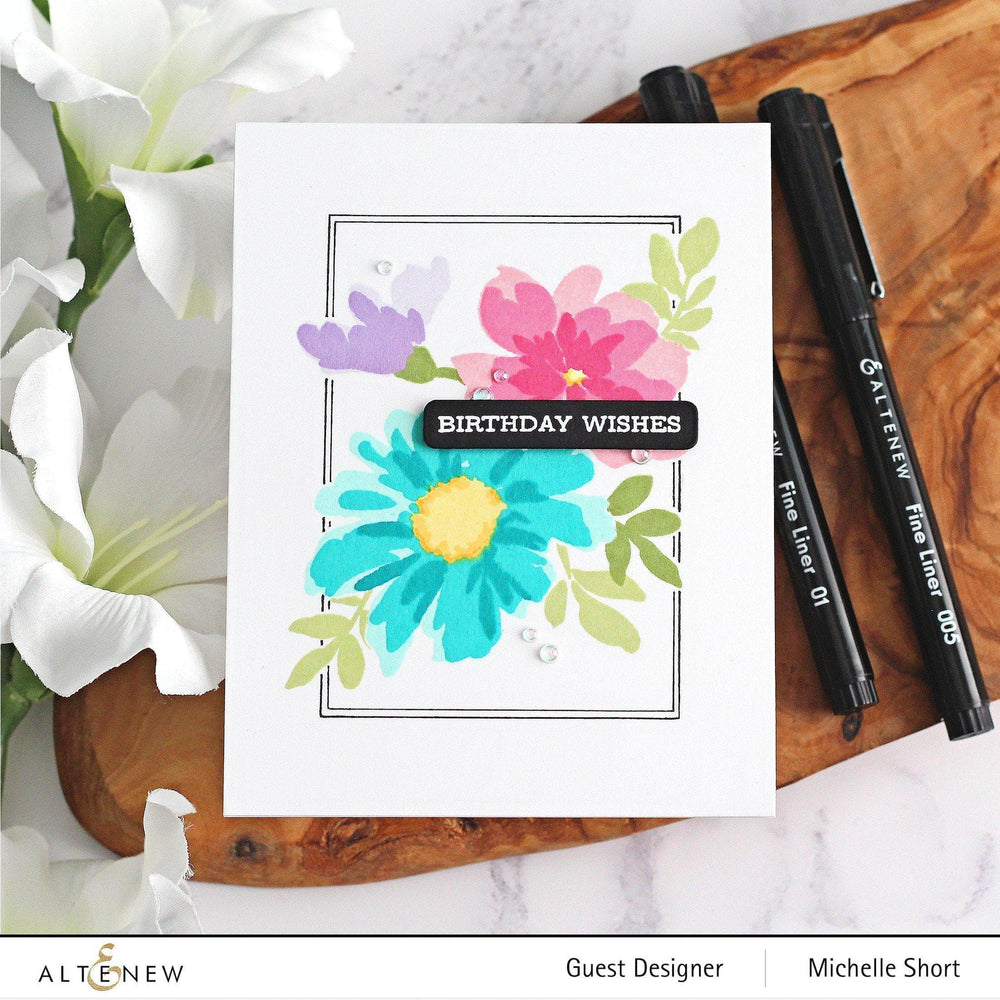 Altenew Stamp & Die Bundle Watercolor Extravaganza Stamp & Die Bundle