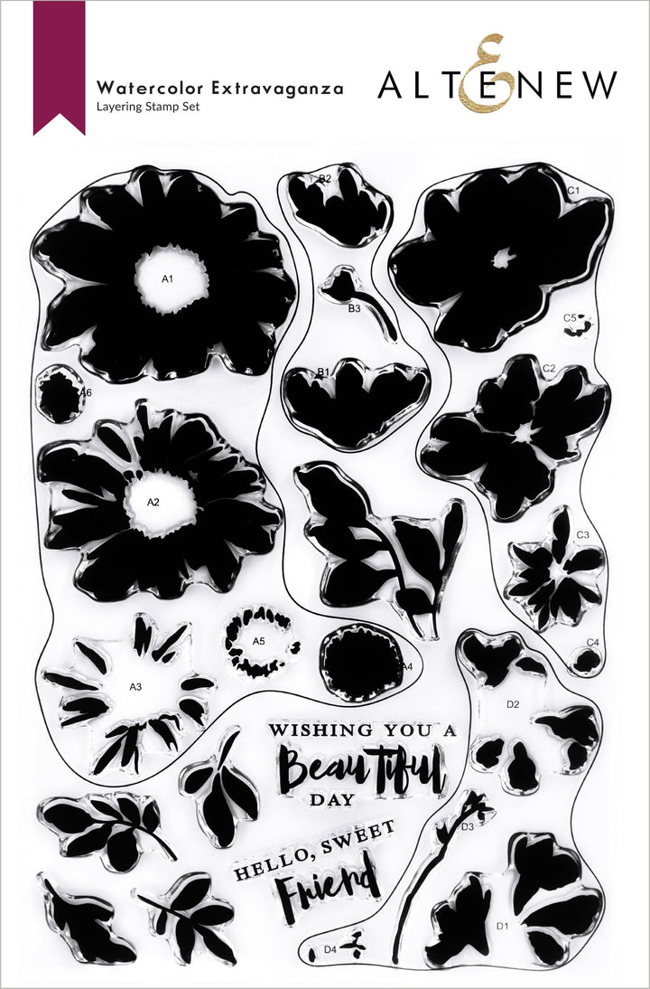 Altenew Stamp & Die Bundle Watercolor Extravaganza Stamp & Die Bundle