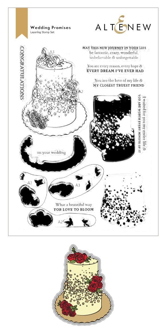 Altenew Stamp & Die Bundle Wedding Promises Stamp & Die Bundle