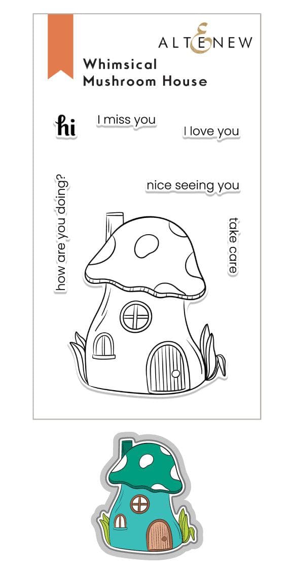 Altenew Stamp & Die Bundle Whimsical Mushroom House Stamp & Die Bundle