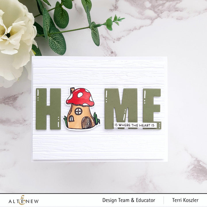 Altenew Stamp & Die Bundle Whimsical Mushroom House Stamp & Die Bundle