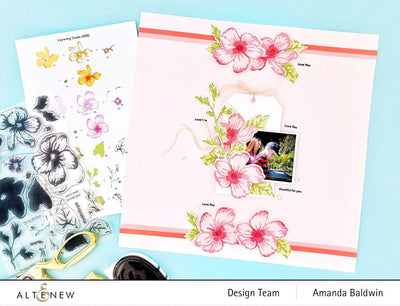 Altenew Stamp & Die Bundle Whirlwind Flowers Stamp & Die Bundle