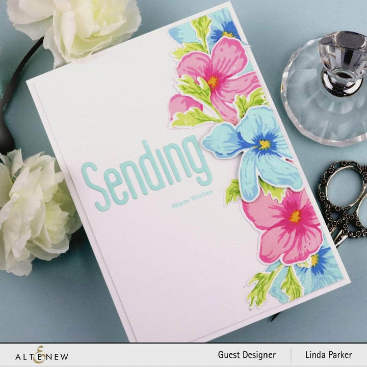 Altenew Stamp & Die Bundle Whirlwind Flowers Stamp & Die Bundle