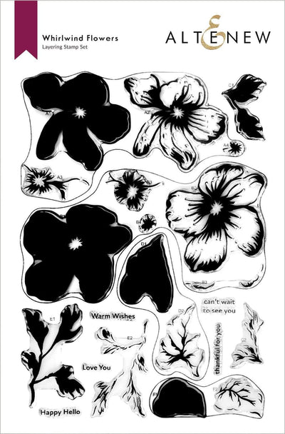 Altenew Stamp & Die Bundle Whirlwind Flowers Stamp & Die Bundle