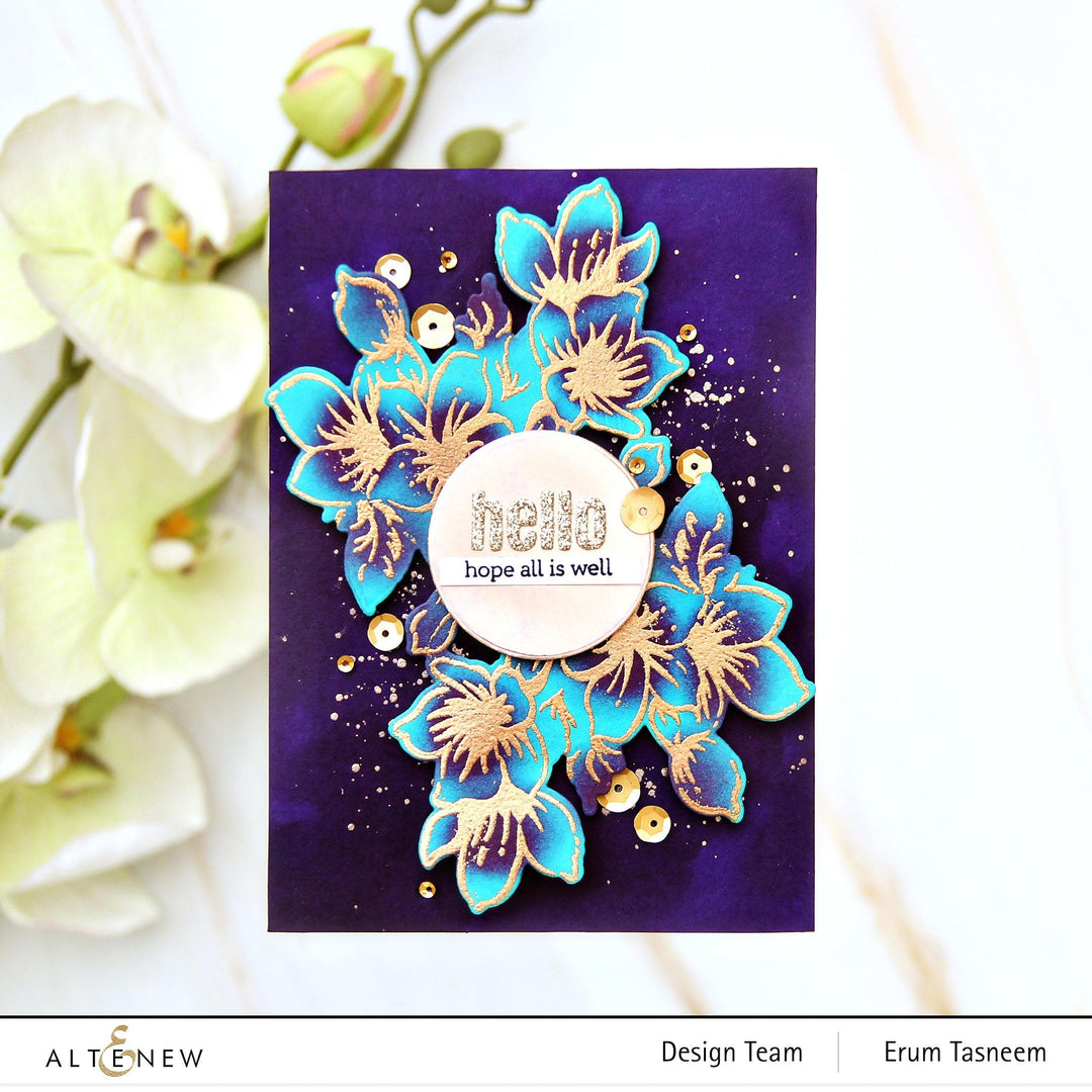 Altenew Stamp & Die Bundle Wild Geranium