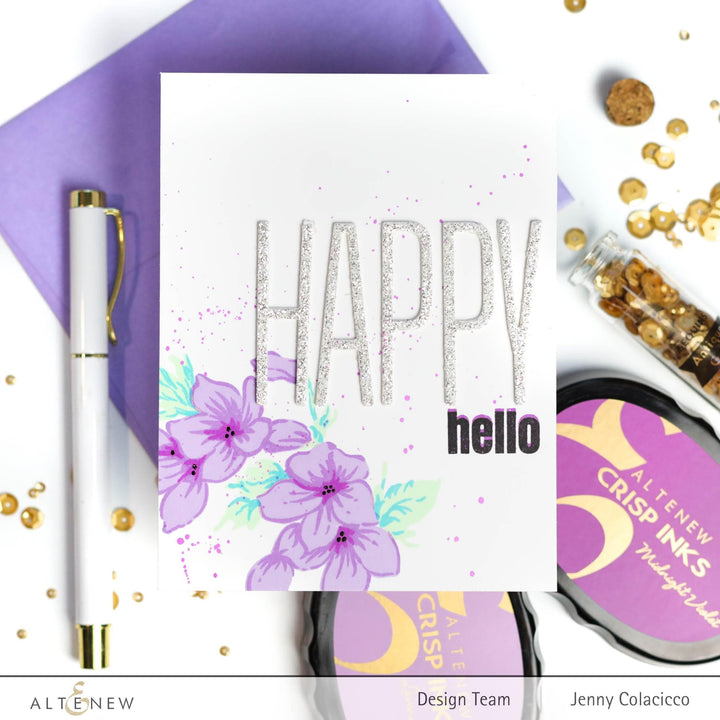 Altenew Stamp & Die Bundle Wild Geranium