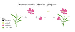 Altenew Stamp & Die Bundle Wildflower Garden Add-On Stamp & Die Bundle