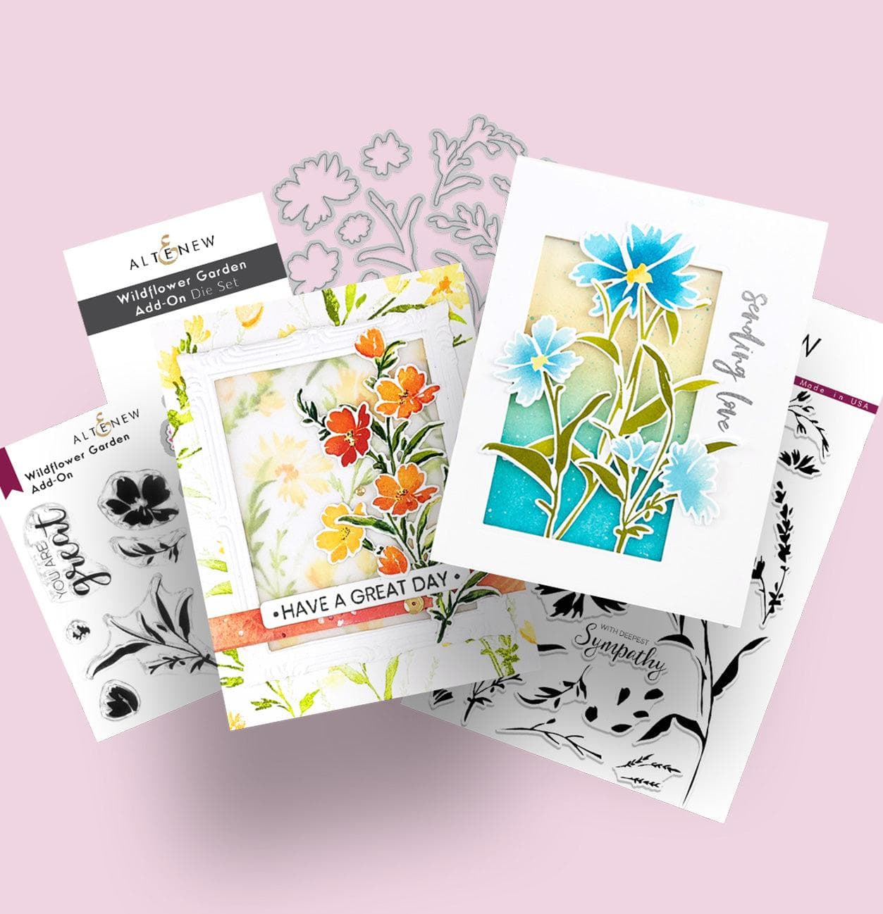 Wildflower Garden Complete Stamp & Die Bundle | Altenew