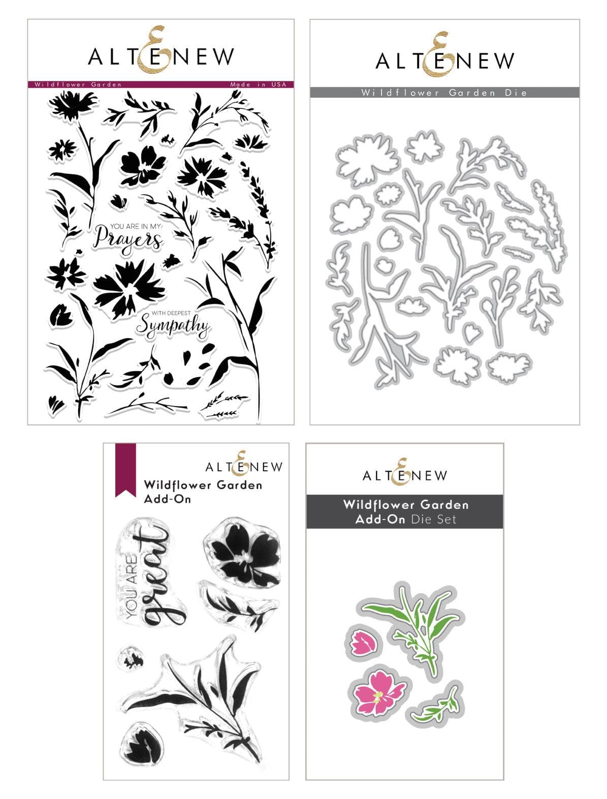 Wildflower Garden Complete Stamp & Die Bundle | Altenew