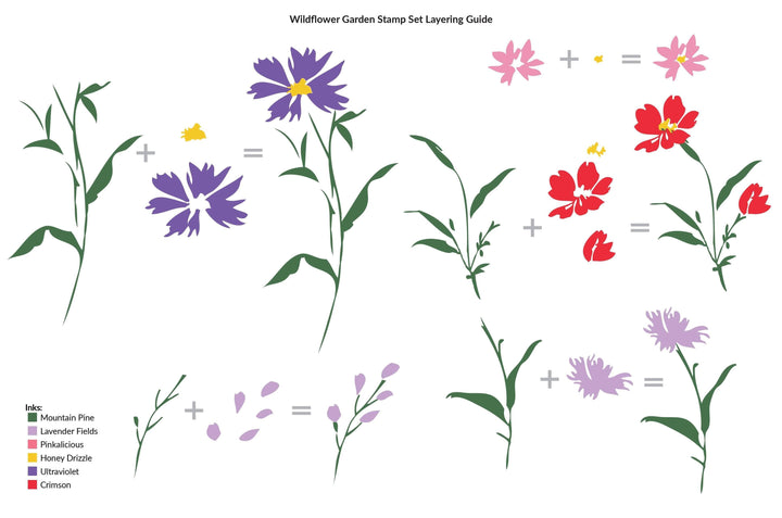 Altenew Stamp & Die Bundle Wildflower Garden Complete Stamp & Die Bundle