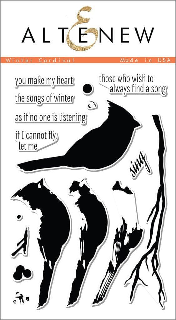 Altenew Stamp & Die Bundle Winter Cardinal Stamp & Die Bundle