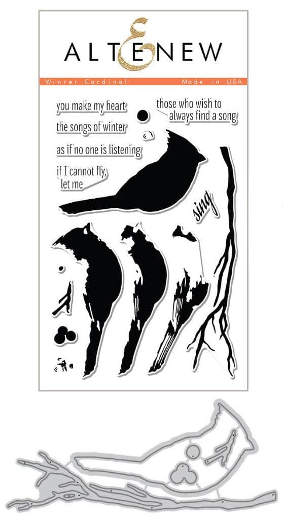 Altenew Stamp & Die Bundle Winter Cardinal Stamp & Die Bundle