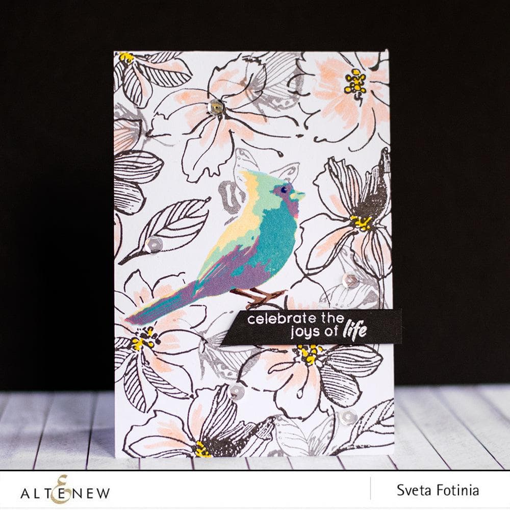 Altenew Stamp & Die Bundle Winter Cardinal Stamp & Die Bundle