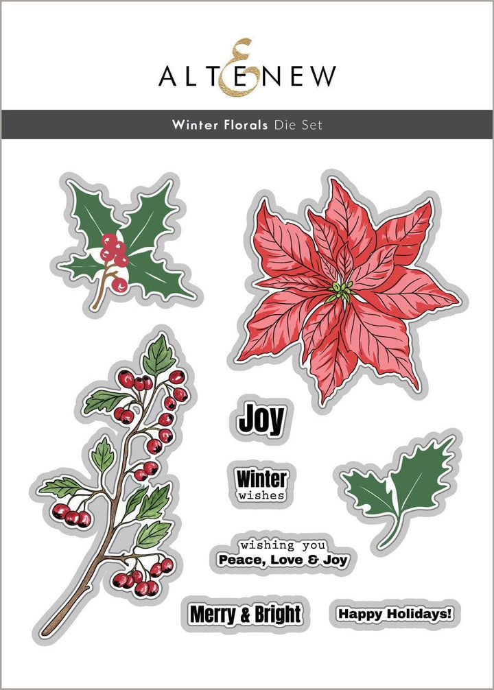 Altenew Stamp & Die Bundle Winter Florals